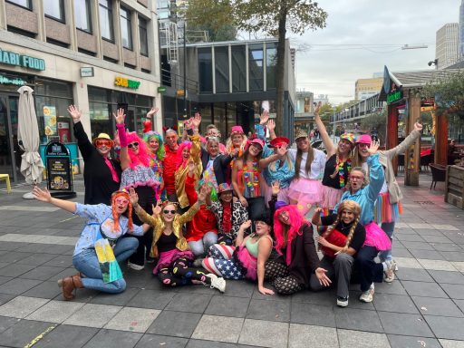 Groepsfoto lipdub teamuitje